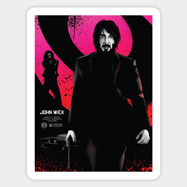 John Wick John Wick Sticker Teepublic 8062
